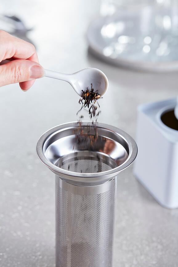 Enfinigy Bouilloire Électrique avec infuseur à thé, blanche