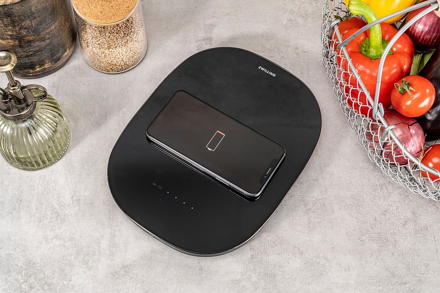 Enfinigy Digitalna tehtnica s funkcijo polnjenja, bela