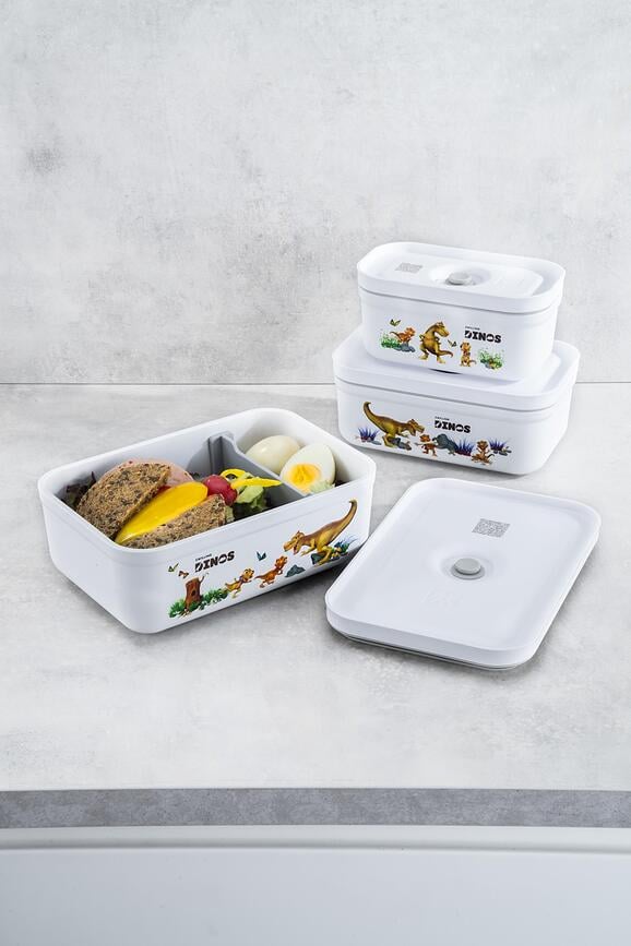 Recipiente al vacío Zwilling Fresh & Save Dinos, 850 ml, con compartimento