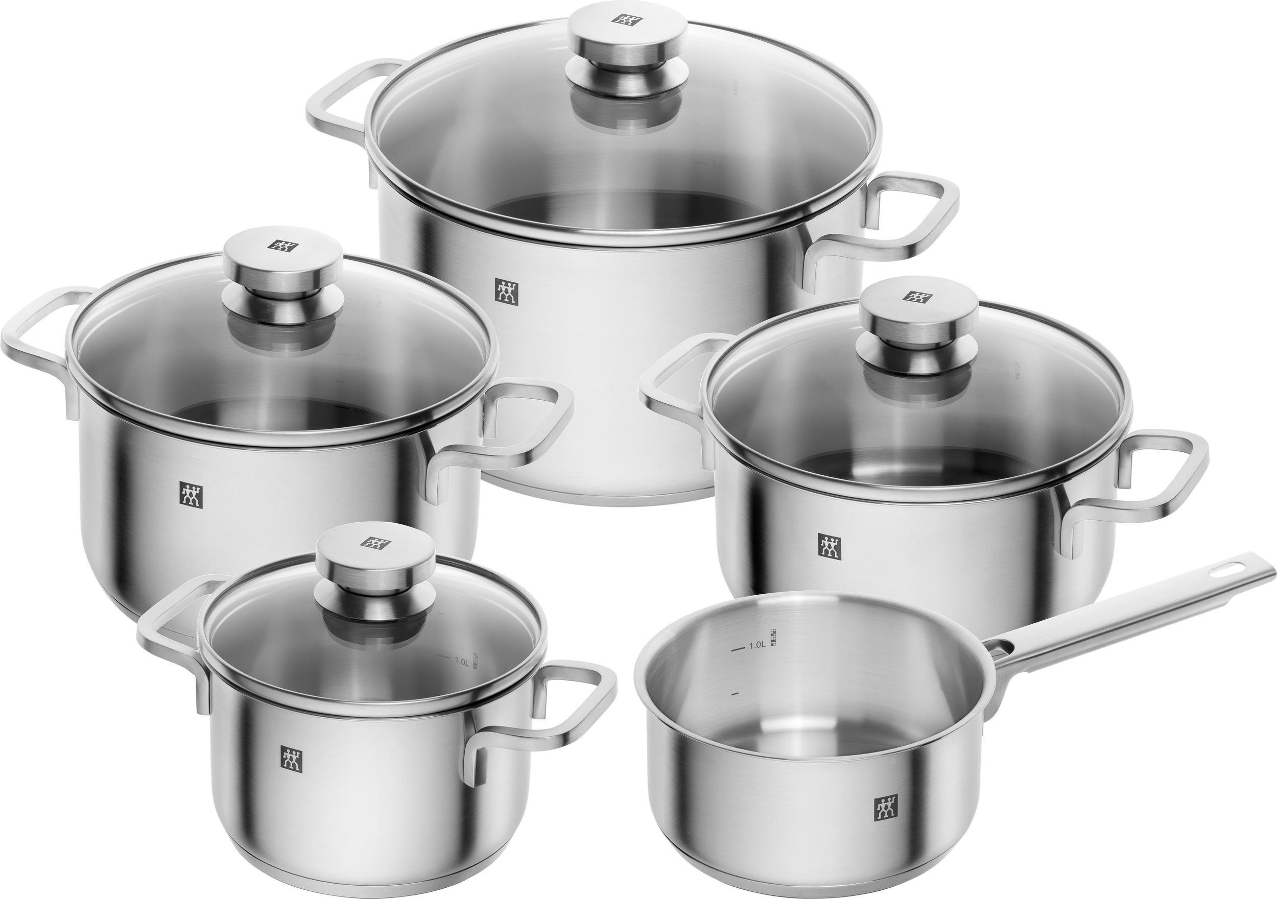 Zwilling Cube Pot Set 5 Units Silver