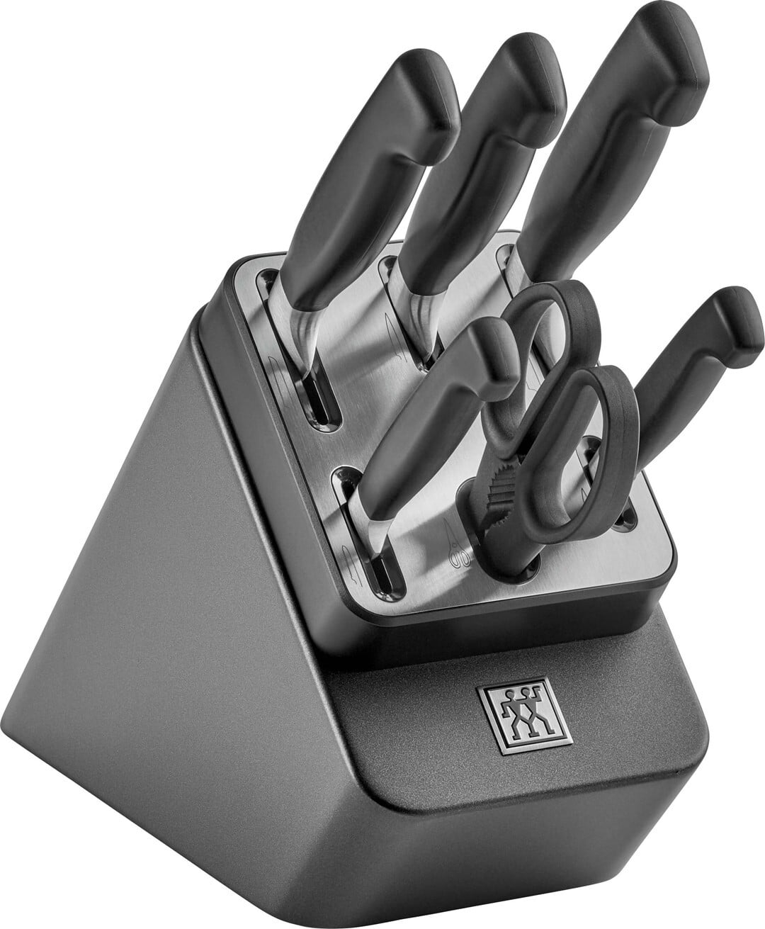 Zwilling Messerblock "**** VIER STERNE" 7 Stk. Made in Germany, selbstschärfender Messerblock, Sonderschmelze