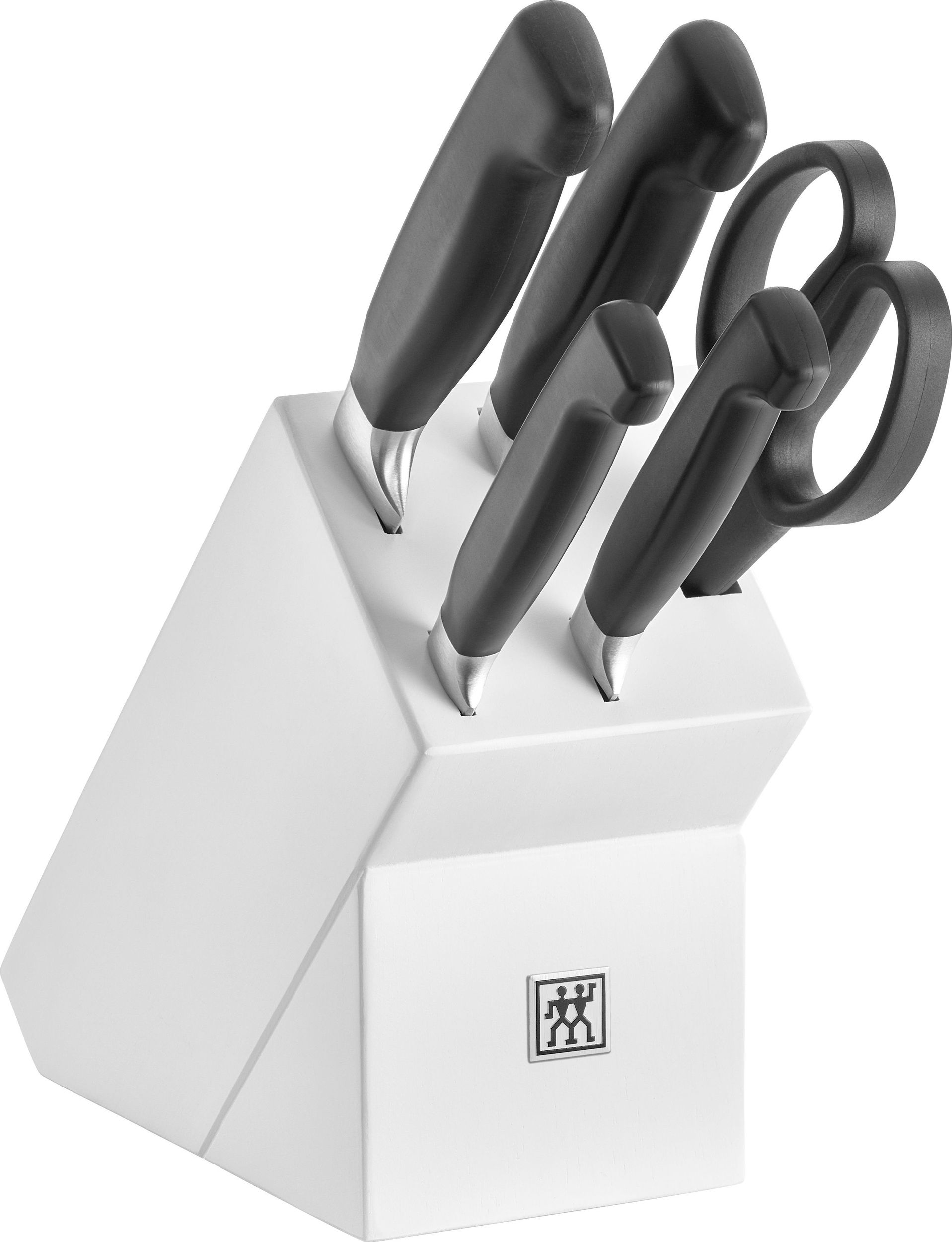 Star scissors and Four knives - 35021-306-0 4 Zwilling Block with