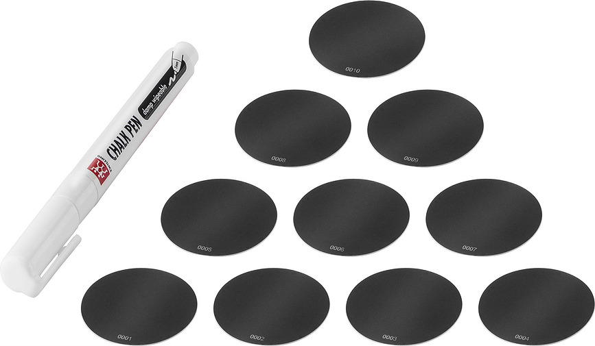 Fresh & Save Cube Etikete za vakuumske posude s krednim markerom Set od 11 dijelova