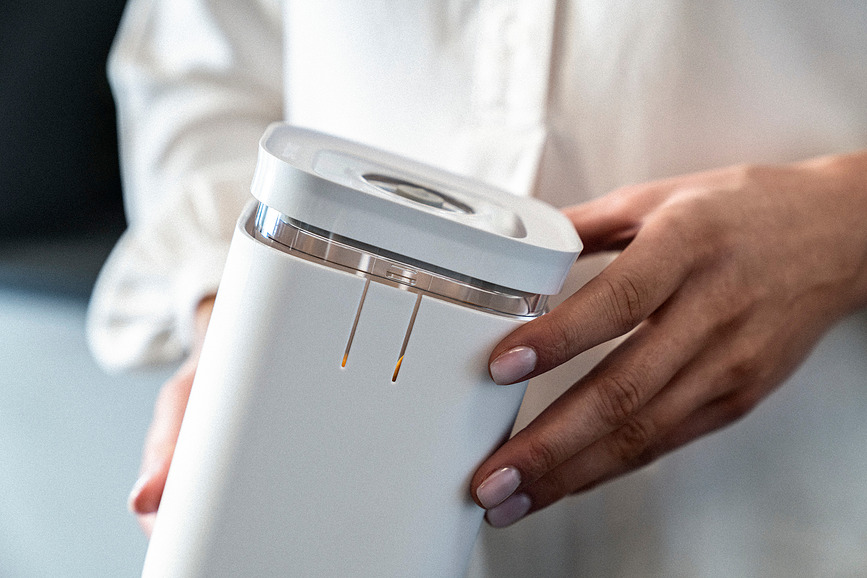 Fresh & Save Cube Housse de protection pour récipient sous vide, 320 ml, grise