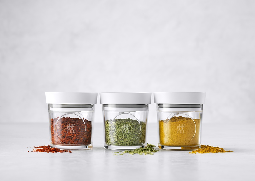 Fresh & Save Cube Récipients sous vide 120 ml, gris, Lot de 3