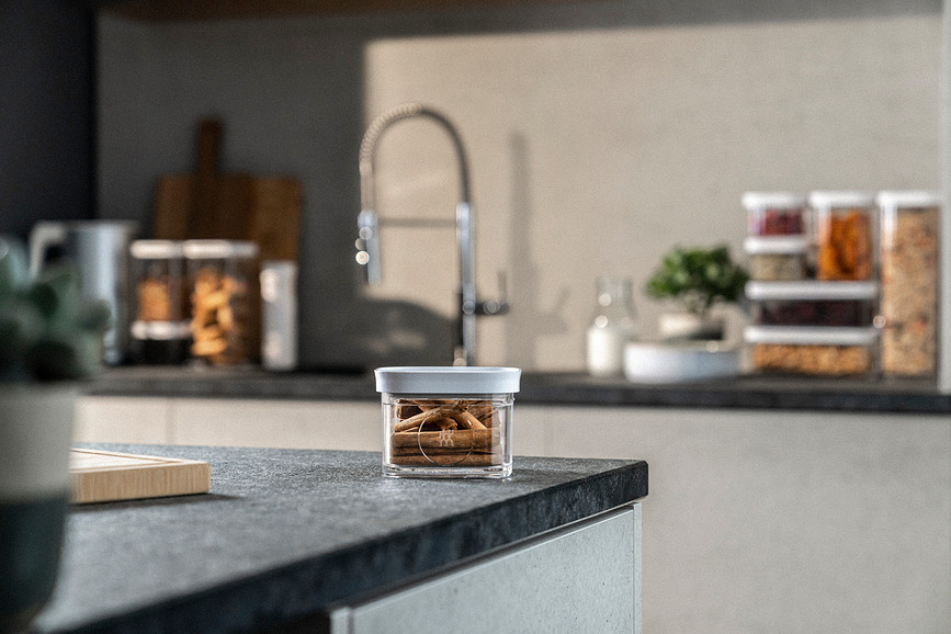 Fresh & Save Cube S Δοχεία κενού, με ένθετο, ετικέτες και μαρκαδόρο κιμωλίας, Σετ 11 τεμαχίων