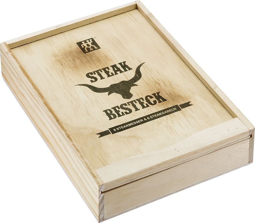 Juego de Cubiertos para carne Specials, en estuche de madera, Set de 12 piezas