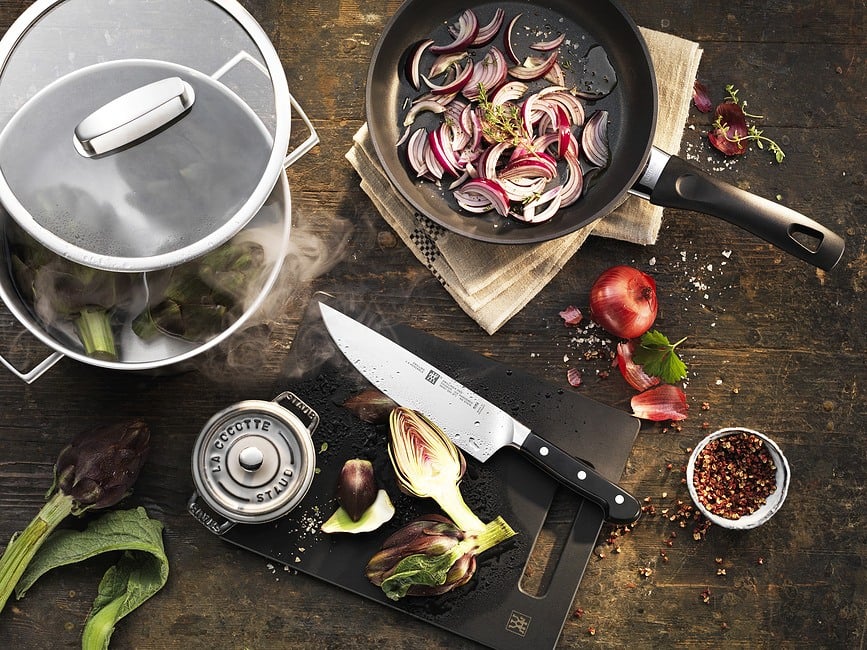 Juego de Cuchillos Zwilling Pro, chef, para trinchar y para verduras, Set de 3 piezas