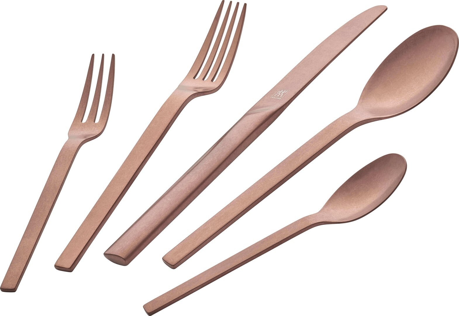 Minimale Besteckset Roségold, matt, 30-teilig