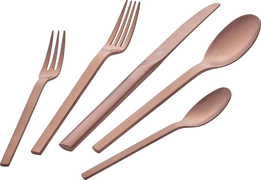 Minimale Bestickset roséguld matt, 60 delar
