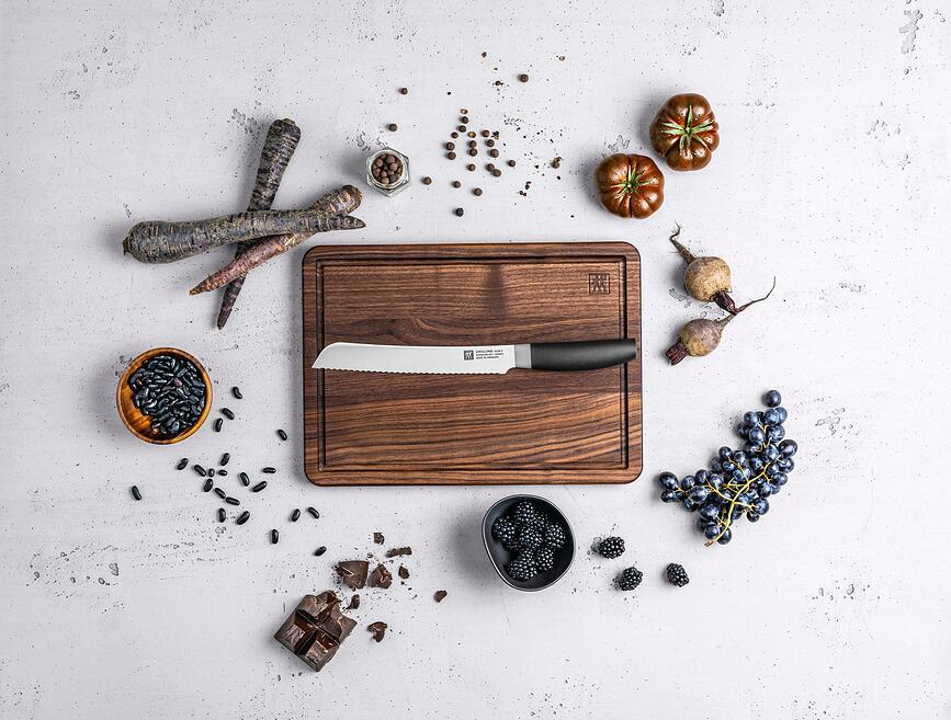 Now S Block with 4 knives, scissors and sharpener black