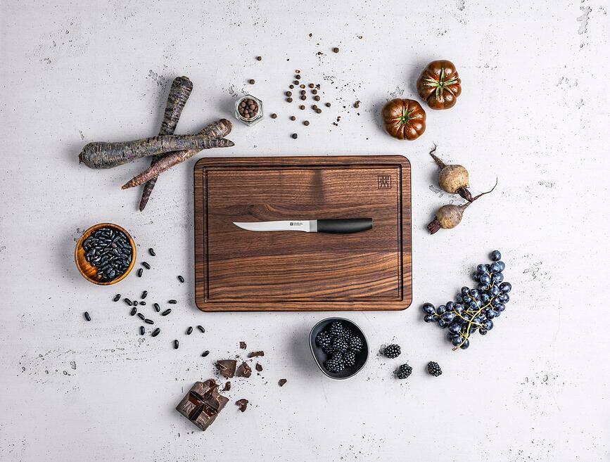 Now S Μαχαίρια για Στέικ, 12 cm, μαύρα, 4 τμχ