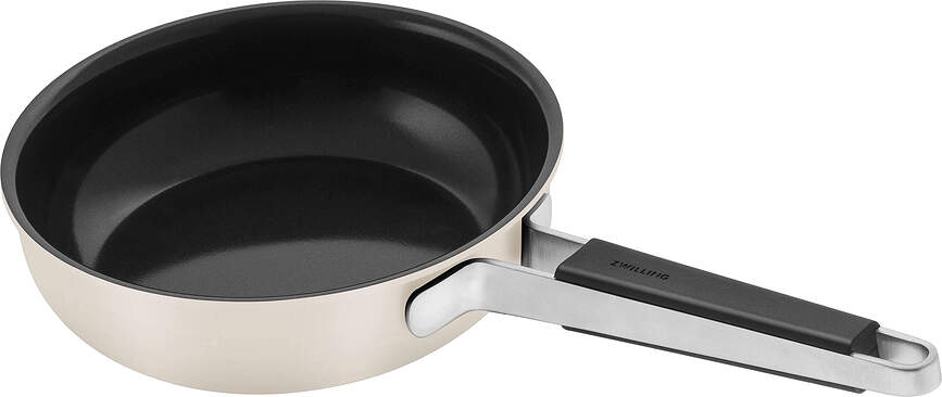 Padella Pure bassa 20 cm, color crema