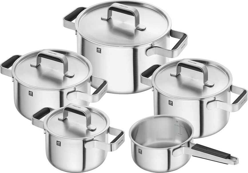 Pure Batterie de Cuisine, en acier, Set 9 pièces