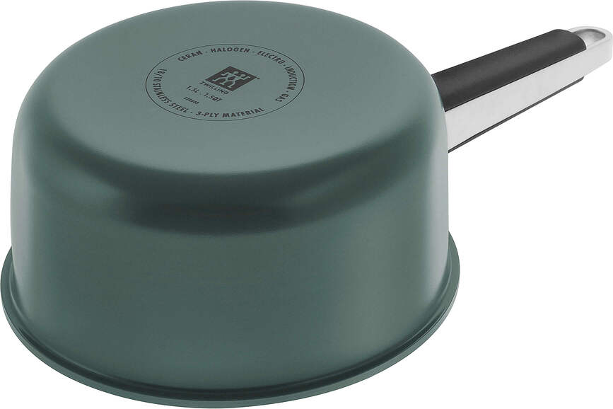 Pure Batterie de Cuisine avec casserole et 4 couvercles, crème, Set 9 pièces