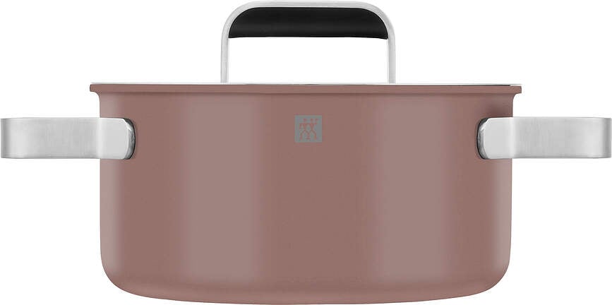 Pure Σετ Κατσαρολών με κατσαρολάκι και 2 καπάκια, κρεμ, Σετ 5 τεμαχίων