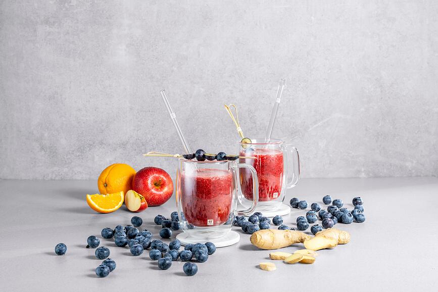 Sorrento Καλαμάκια ίσια, πολύχρωμα, με βουρτσάκι καθαρισμού, 4 τμχ