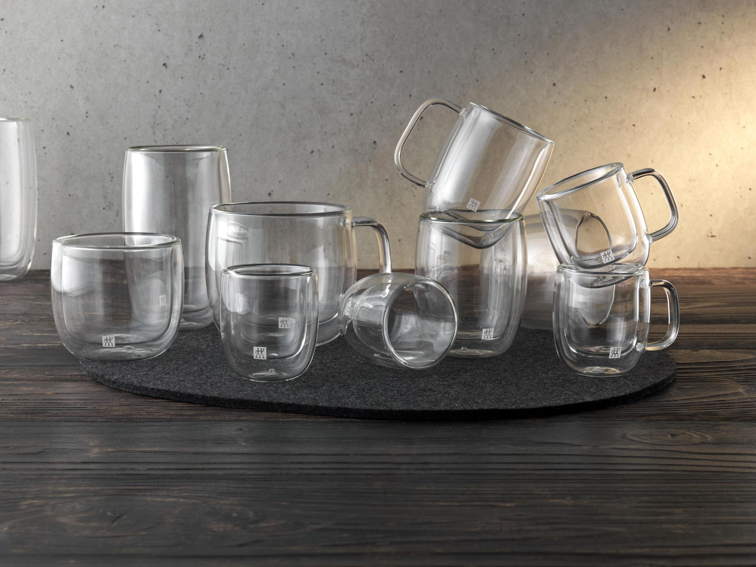 Zwilling Sorrento Double Wall Latte Glass Mugs, Set of 2