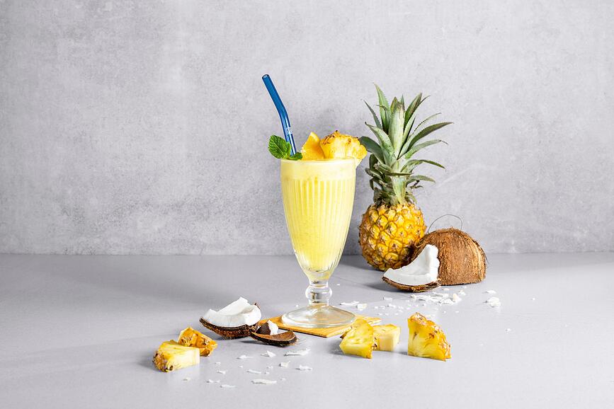 Sorrento Pailles avec goupillon, colorées, Lot de 4