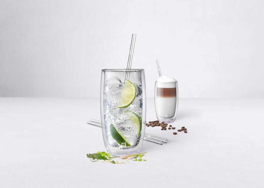 Sorrento Slamice ravne barvne, s čistilno ščetko, 4 kosi