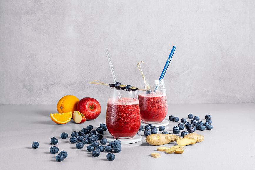 Sorrento Slamke ravne šarene s četkicom za čišćenje 4 kom.