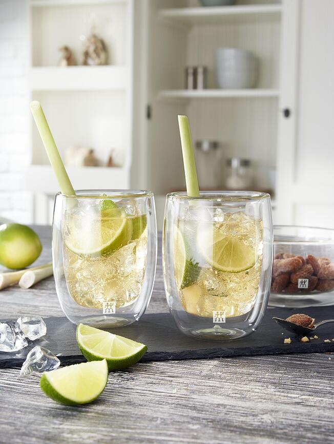 Sorrento Verres à café 200 ml, Lot de 2