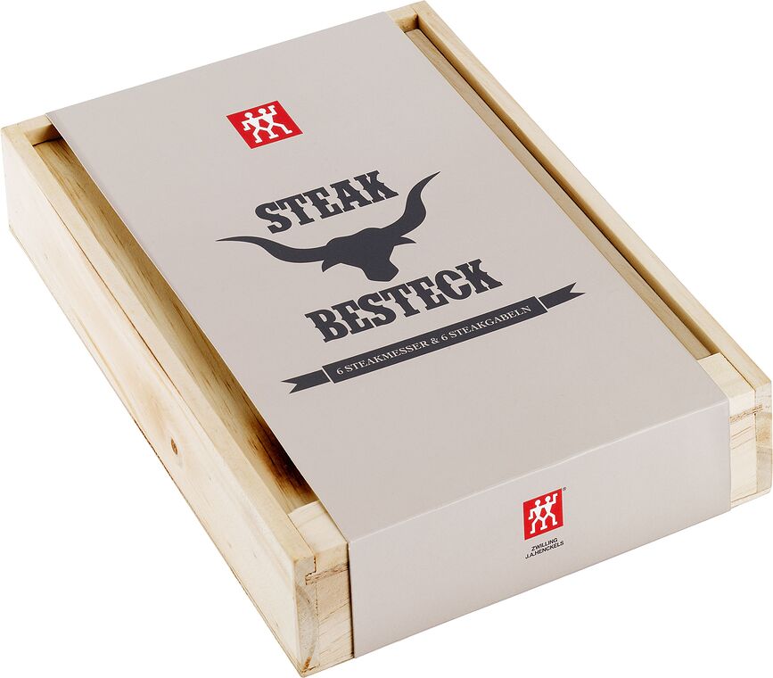 Specials Set de Couverts à steak, dans un étui en bois, Set 12 pièces