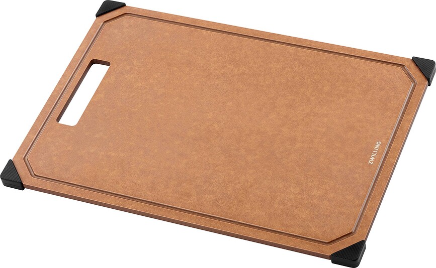 Tabla de cortar de fibra de madera Zwilling, 25,5 x 37 cm, negra