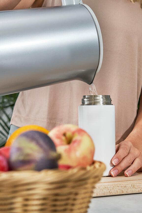 Termo con infusor Thermo, 420 ml, negro