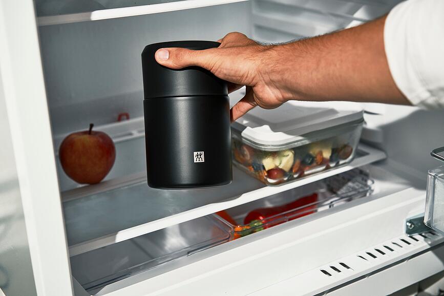 Termos pentru prânz Thermo 700 ml alb cu lingură
