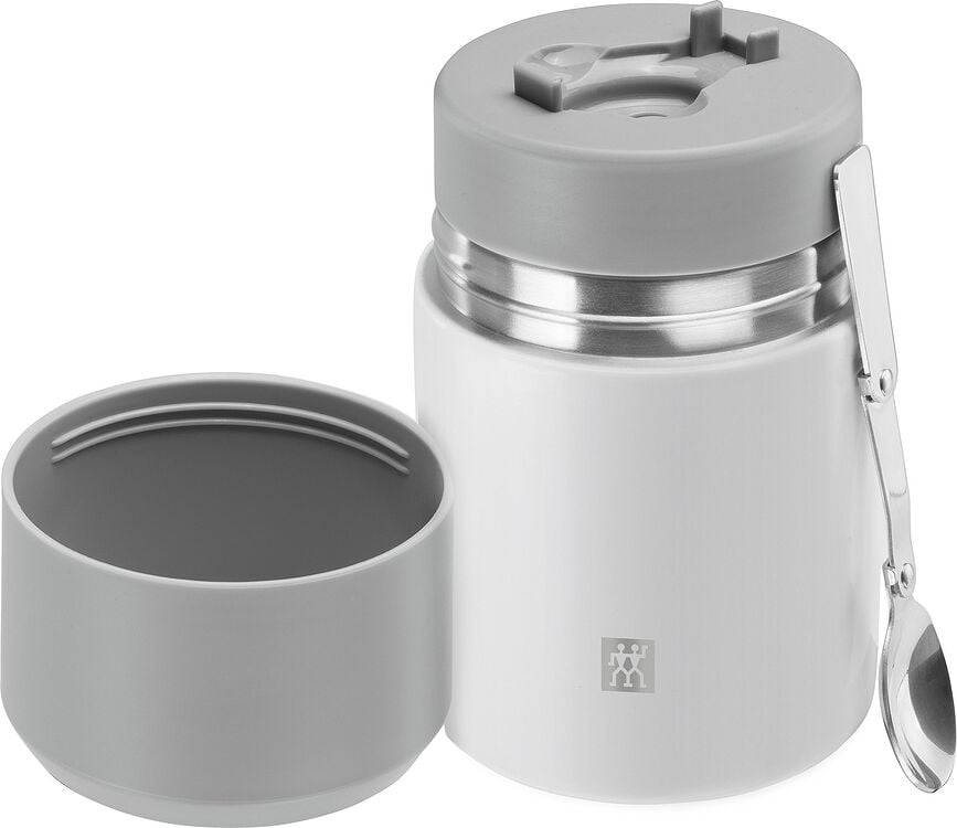 Termoska jídelní Thermo s lžičkou 700 ml bílá