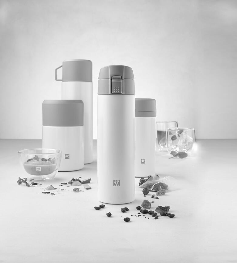 Thermo Thermobehälter für Essen 700 ml weiß mit Löffel