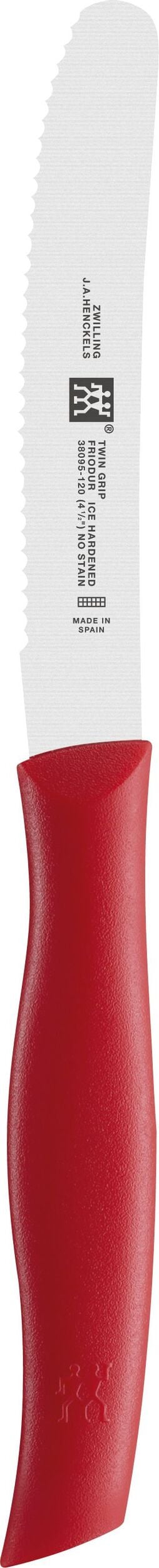 Twin Grip Allzweckmesser 12 cm rot