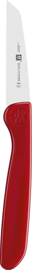 Twin Grip Schälmesser 7 cm rot