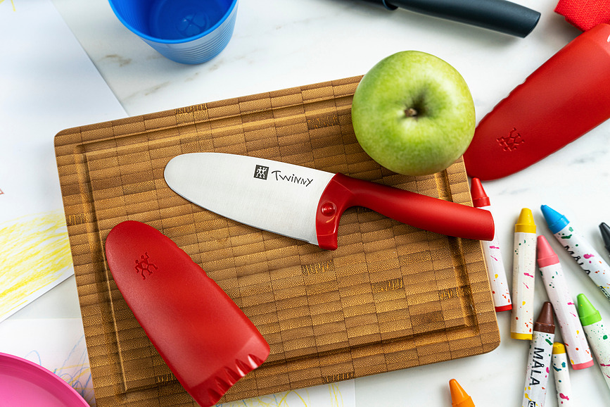 Twinny Couteau de Chef pour enfants, 10 cm, bleu