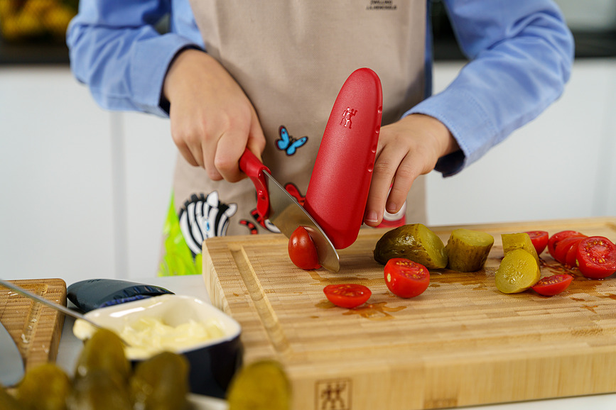 Twinny Couteau de Chef pour enfants, 10 cm, bleu