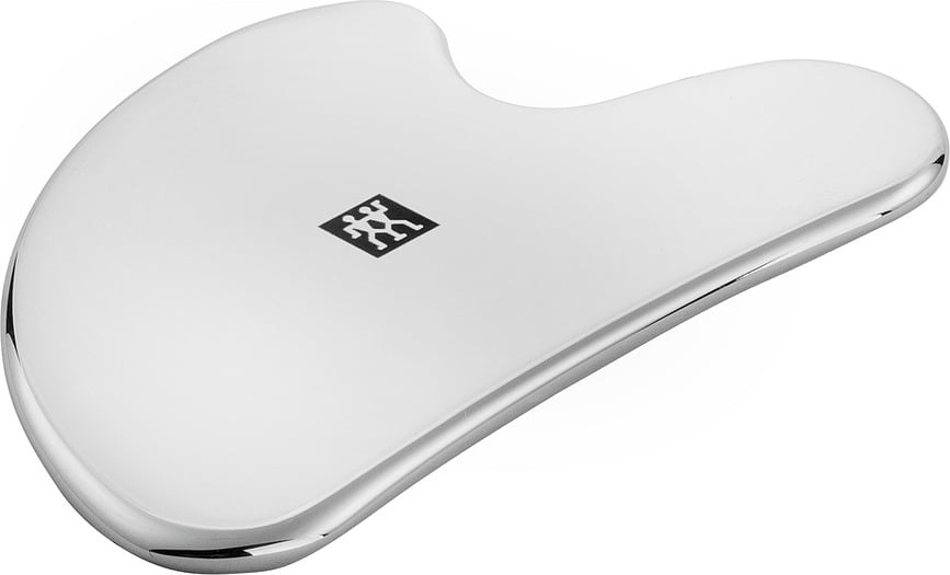 Twinox Plaque Gua Sha pour le visage, en acier