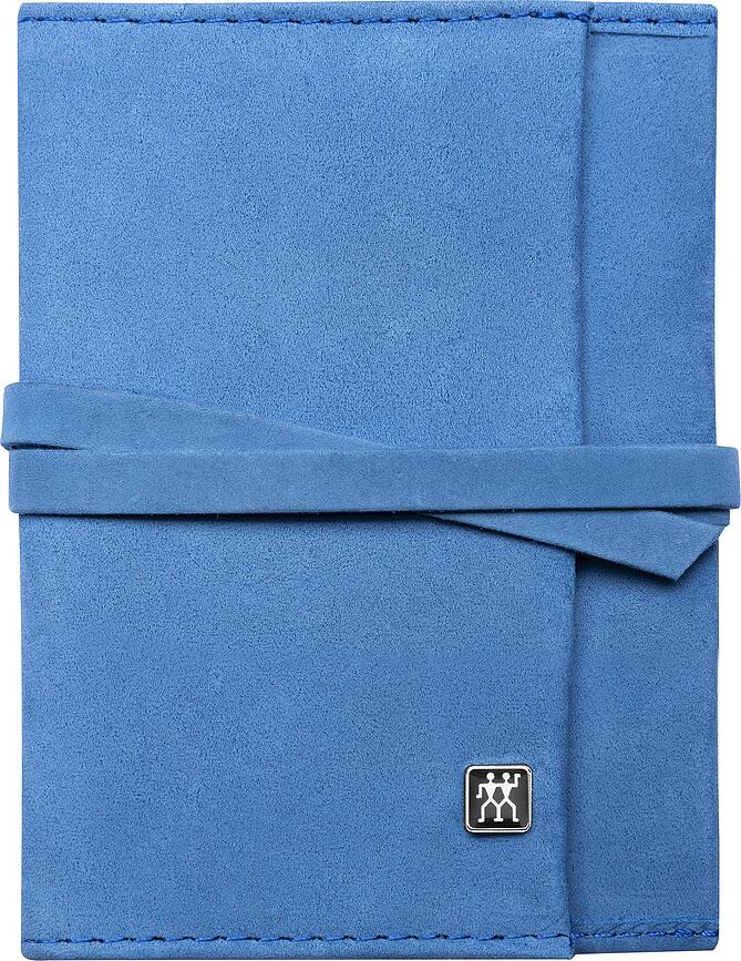 Twinox Set de Manucure avec étui en cuir, bleu, Set 3 pièces