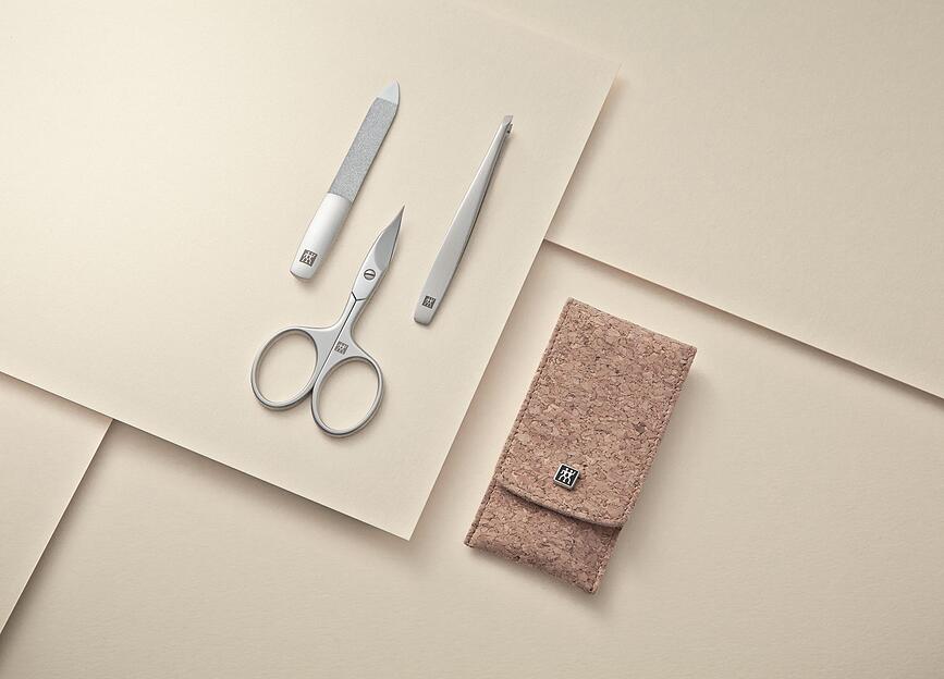 Twinox Σετ Μανικιούρ, σε θήκη από φελλό, Σετ 3 τεμαχίων