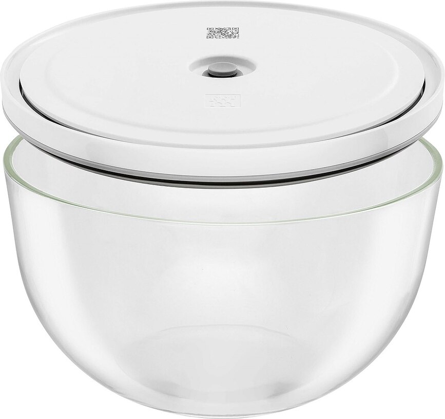 Vakuuminiai stikliniai dubenėliai Fresh & Save su maišeliais ir pompa, 5 dalių rinkinys