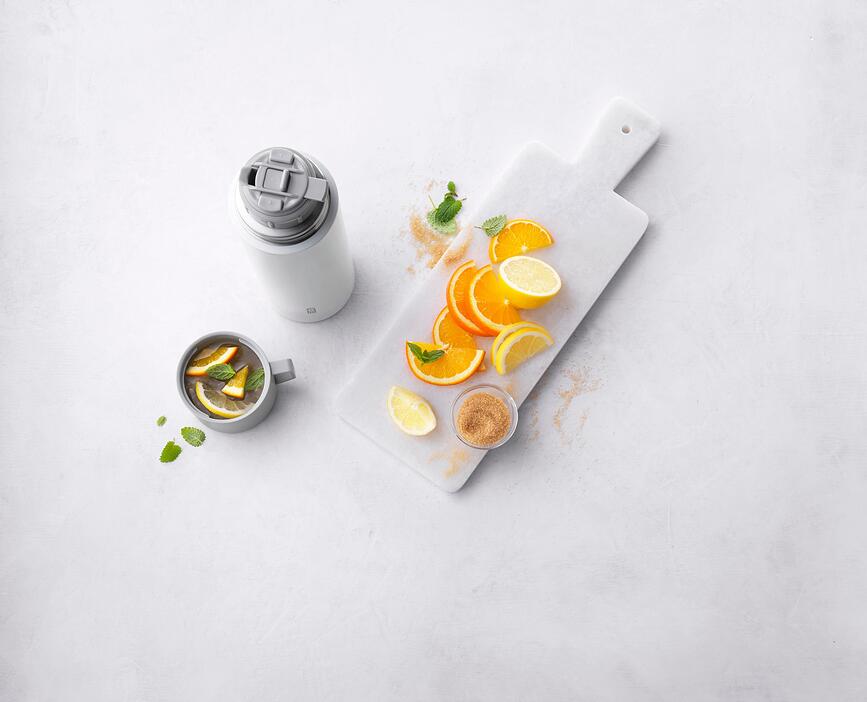 Taza térmica Thermo, 450 ml, blanca