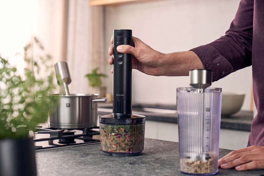 Xtend Mixeur Plongeant sans fil, avec récipient, batterie et chargeur