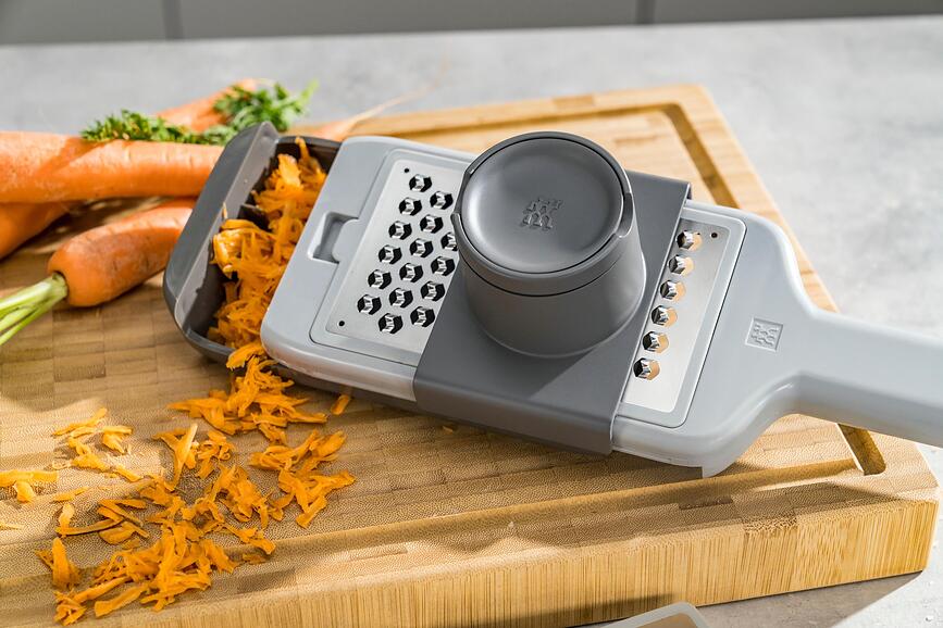 Z-Cut Râpe Multifonction, avec coupe-légumes, 3 lames