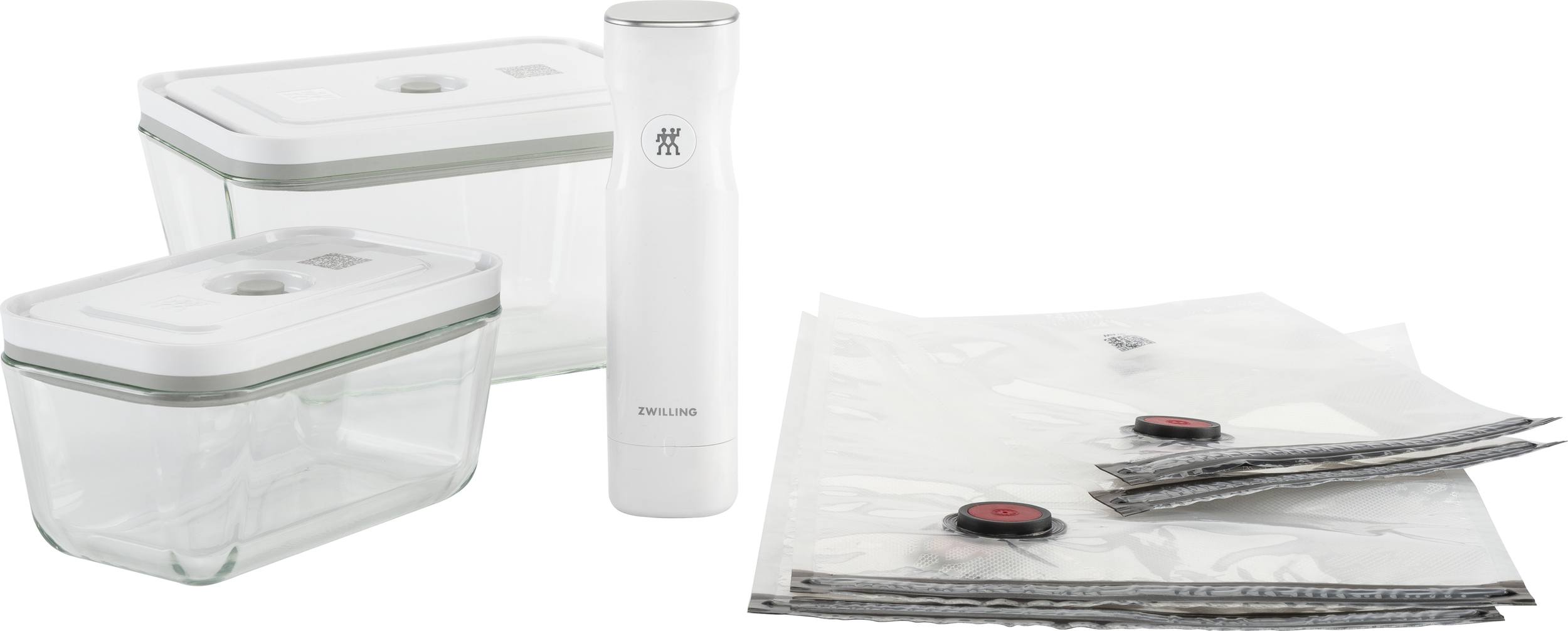 Zwilling Fresh & Save Vacuum containers glass with bags and pump 7 el.