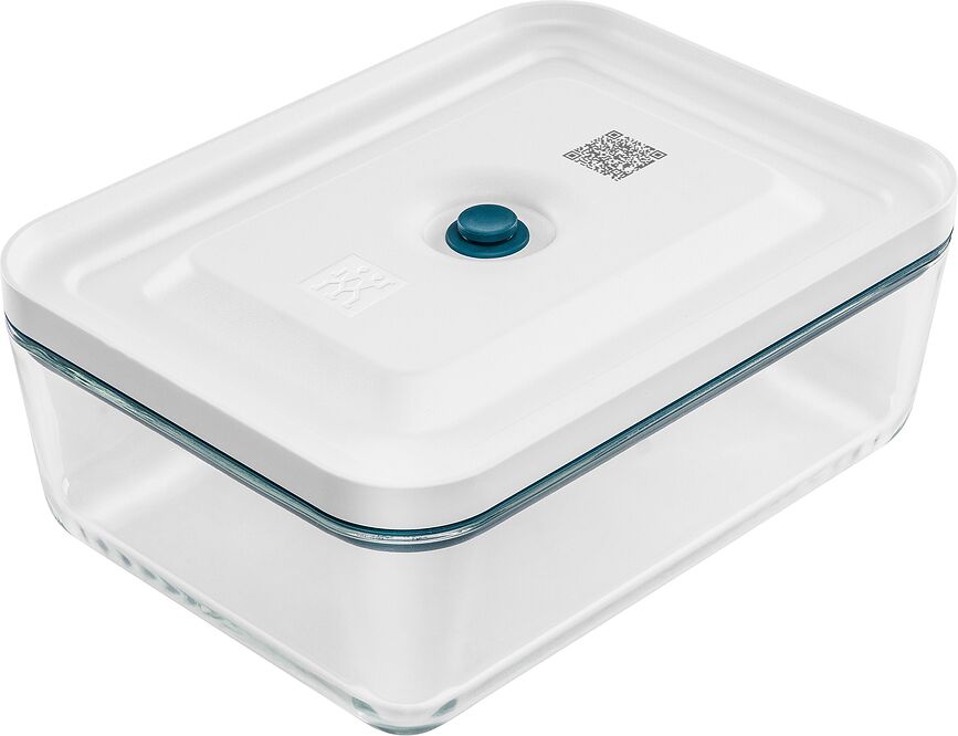 Zwilling Fresh & Save Vakuum-Behälter 2 l niedrig meerblau aus Glas