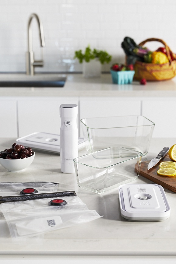 Zwilling Fresh & Save Vakuum Posude staklene s vrećicama i pumpom Set od 7 dijelova