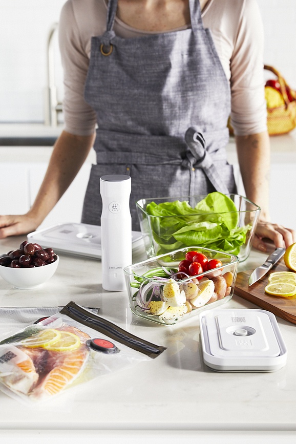 Zwilling Fresh & Save Vakuum Posude staklene s vrećicama i pumpom Set od 7 dijelova