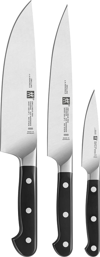 Zwilling Pro Kochmesser und Aufschnittmesser und Gemüsemesser 3 El.