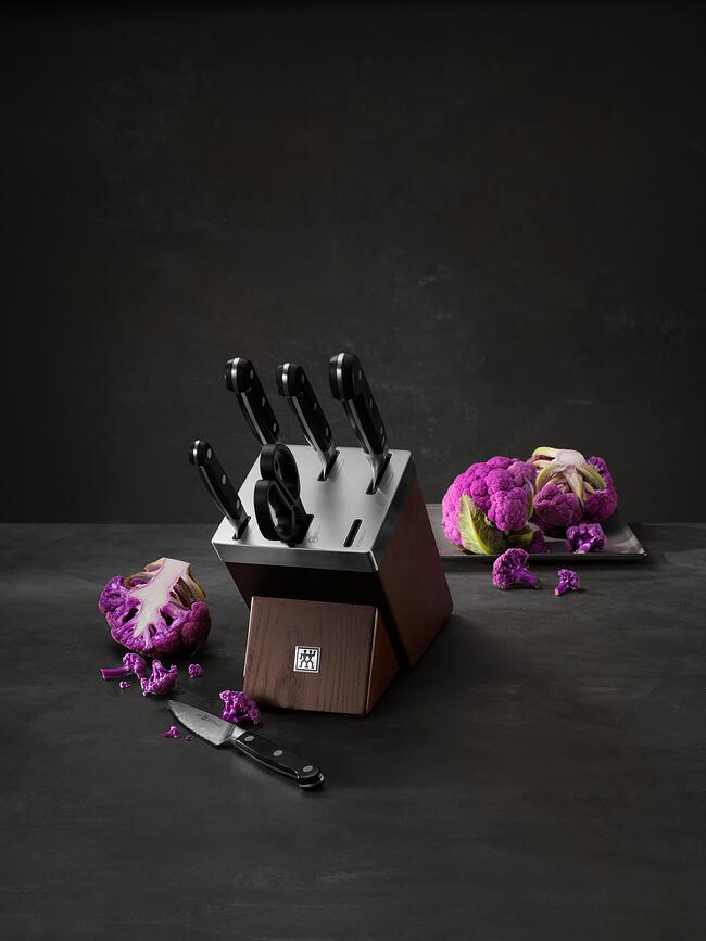 Zwilling Pro Μπλοκ Μαχαιριών αυτοακονιζόμενο, με 5 μαχαίρια και ψαλίδι