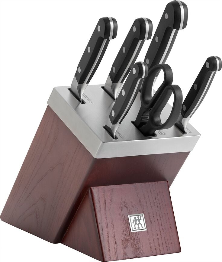 Zwilling Pro Selbstschärfender Block mit 5 Messern und Scheren